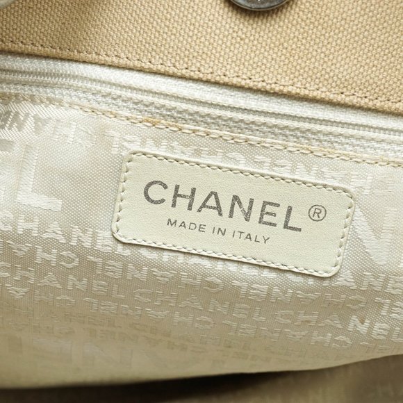 Auth Chanel Tote Bag Canvas Beige #15757C26 - Picture 8 of 14
